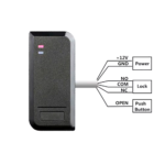 Kontroller qasjeje RFID Mifare 13.56 MHz, kapacitet 1600 përdorues - Figura 2