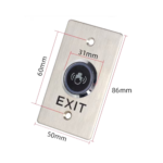 No touch Stainless Steel infrared exit button