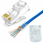 CAT.6 UTP MODULAR PLUGEZ TYPE (pass through)
