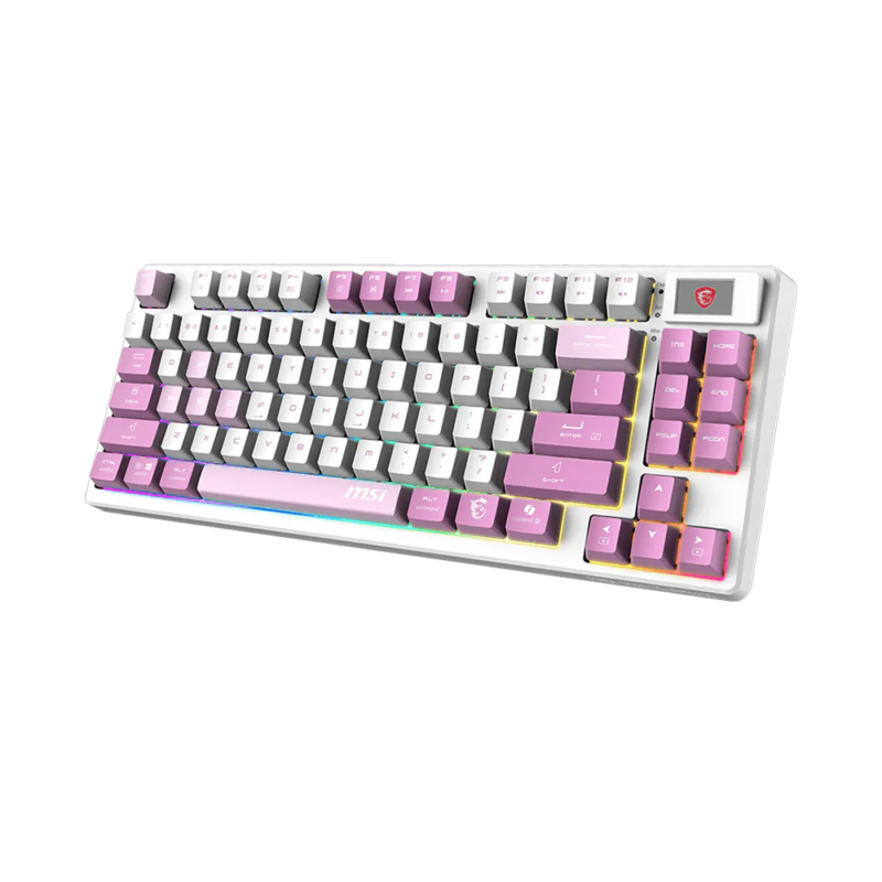 KB MSI FORGE GK600 TKL W Violet US thumbnail 3