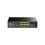 8-Port Gigabit PoE+ Switch with 2 Gigabit Uplink Ports GS1010P