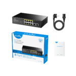 8-Port Gigabit PoE+ Switch with 2 Gigabit Uplink Ports GS1010P - Figura 2