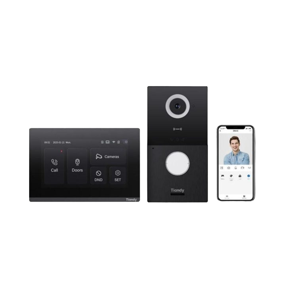 IP Video Intercom Kit with 7 Inch Indoor Monitor TC-P3601 Spec 7-I-O IP Video Intercom Kit with 7 Inch Indoor Monitor TC-P3601 Spec: 7/I/O - Figura 1