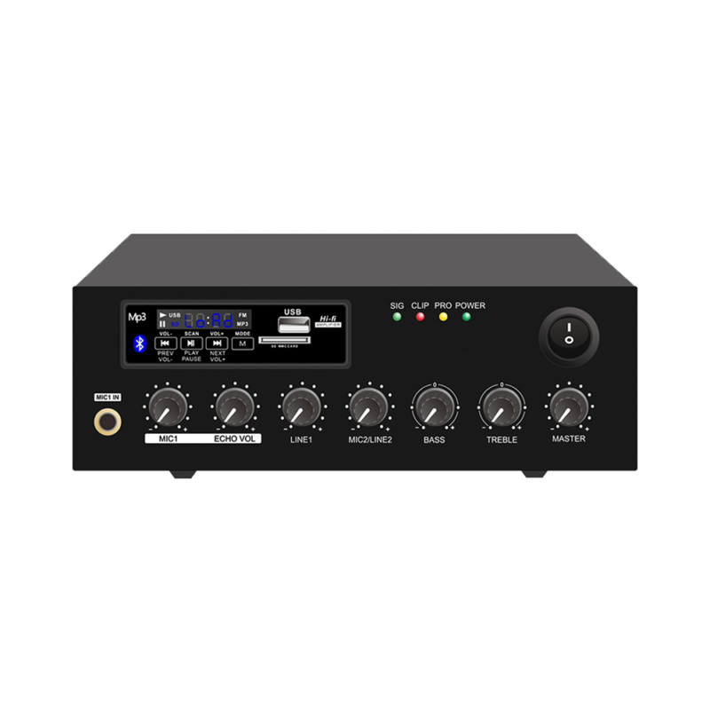 Mini Mixer Amplifier with USB/SD/FM/Bluetooth/Echo | TM-60MCP