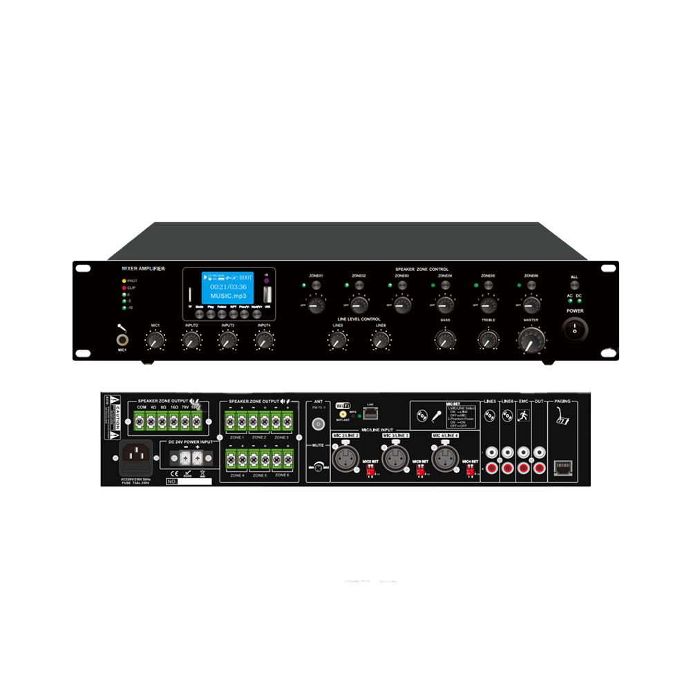 TW014,13,12,11 6 Zone 240W WIFI Mixer AmplifierTM-240MWDA - Figura 1
