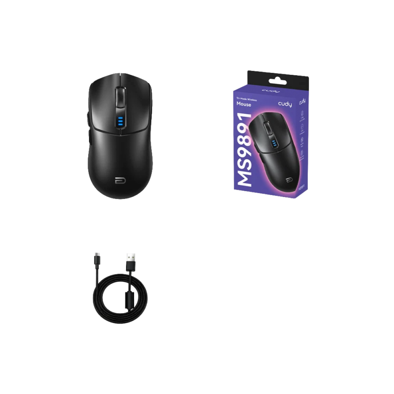 Tri-Mode Wireless Mouse MS9891 Black thumbnail 3