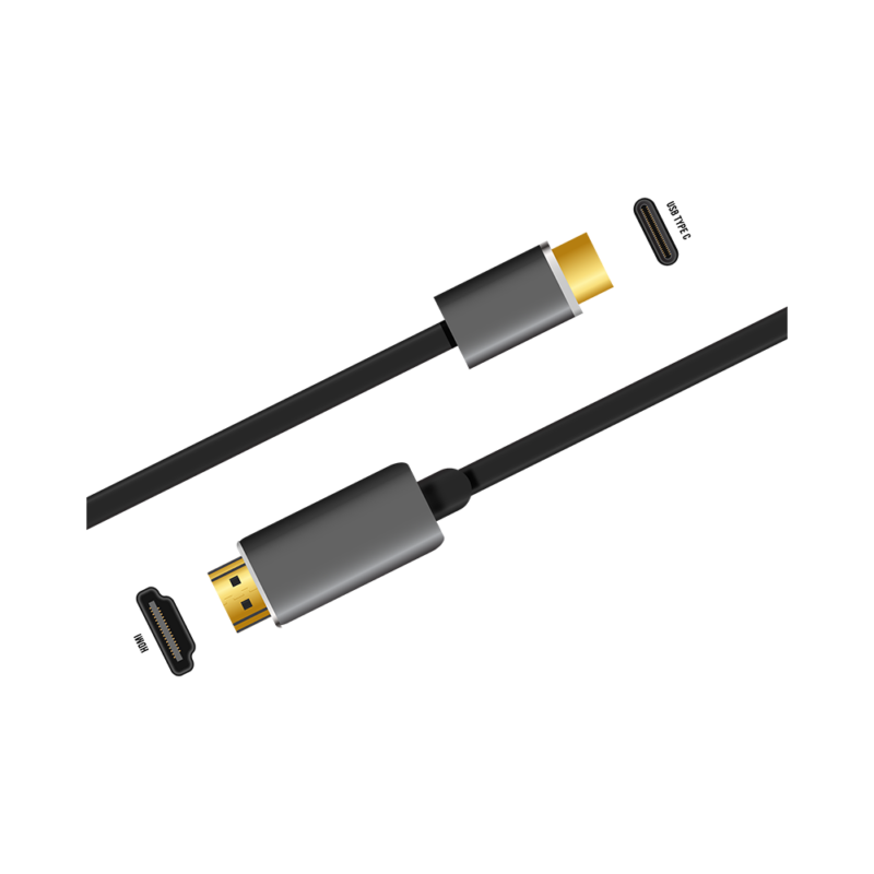 TYPE-C TO HDMI MALE Aluminum Shell 60Hz 2M