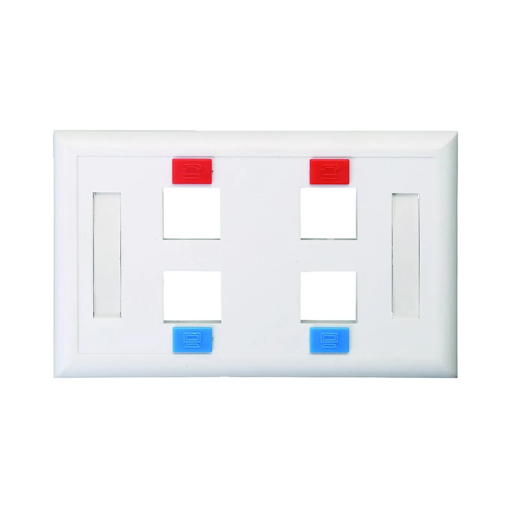 970656 FACEPLATE 120 Type/4 Port - Figura 1