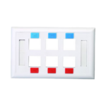 FACEPLATE 120 Type/6 Port
