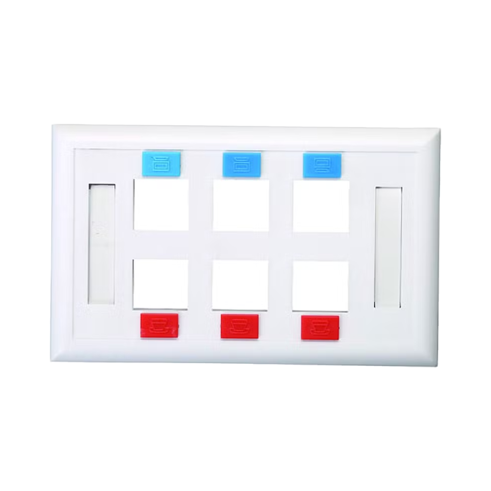 970657 FACEPLATE 120 Type/6 Port - Figura 1