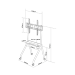 Mbajtëse lëvizëse 75” – për ekranet interaktive 75” - Figura 2